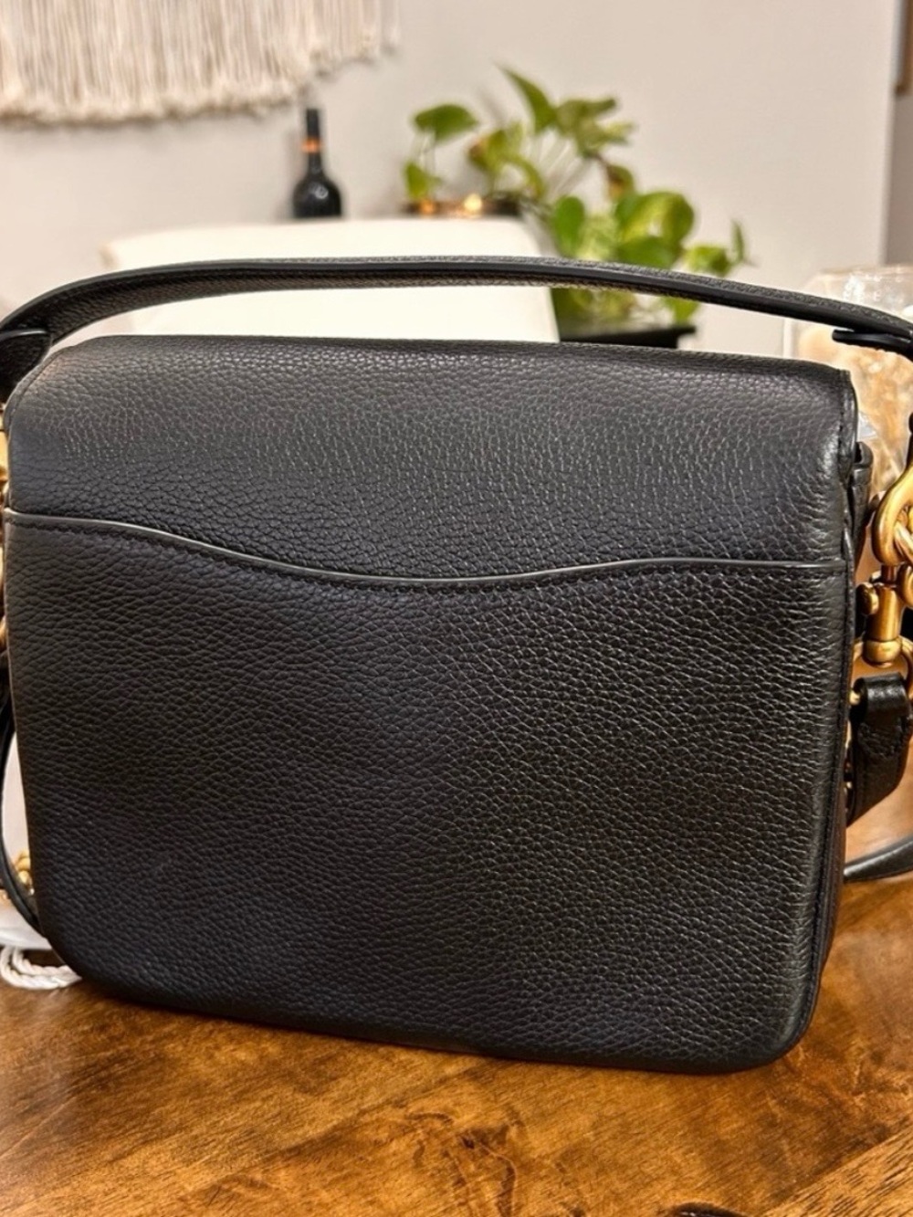 Coach Black Pebbled Leather Cassie Crossbody with Gold Hardware - Picture 3 of 10